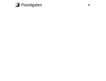 Tablet Screenshot of floodgatesaudio.com